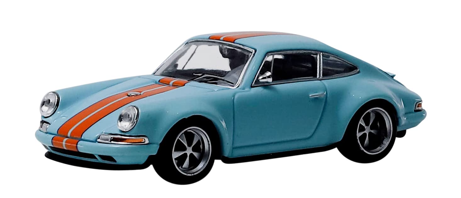Amazon | POP RACE 1/64 シンガー 911 (964) Blue/Orange 完成品